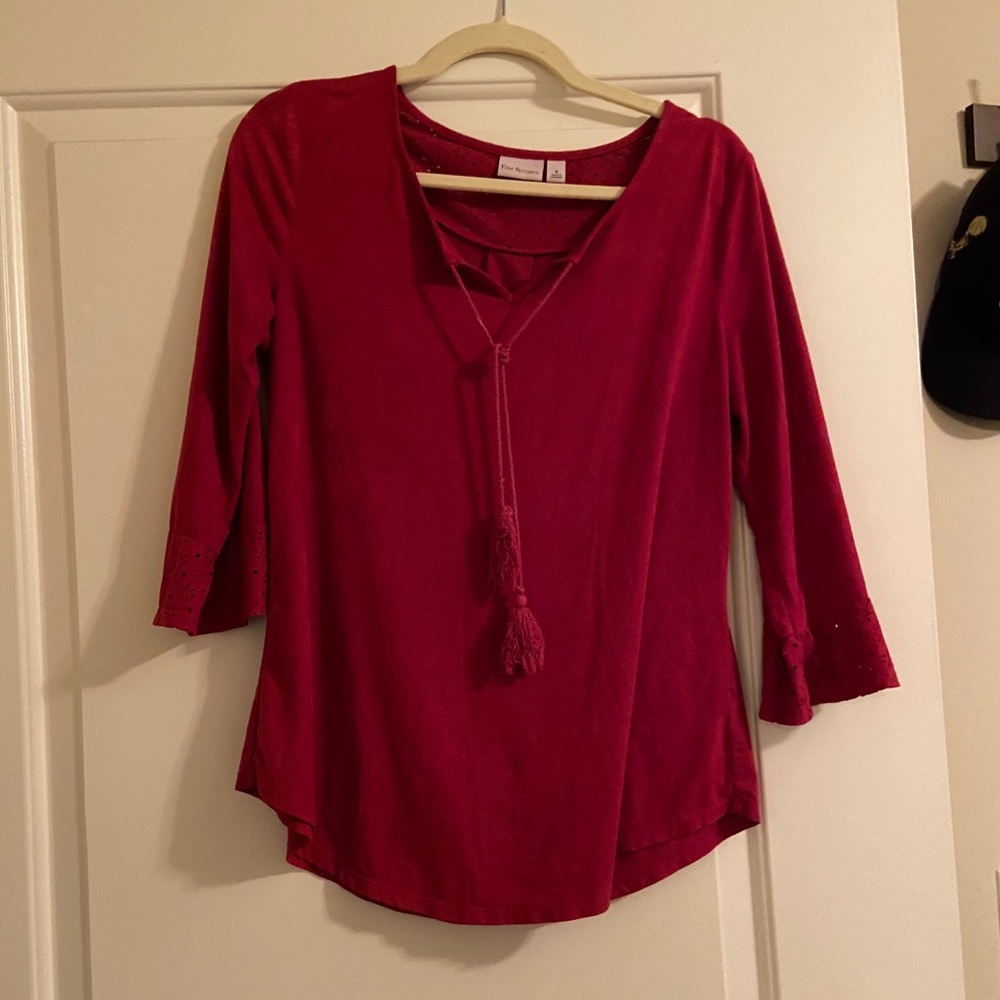 Long sleeve velvet shirt